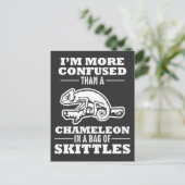 Funny Crawler Pun Chameleon Reptile Lizard Briefkaart (Staand voorkant)