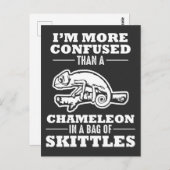 Funny Crawler Pun Chameleon Reptile Lizard Briefkaart (Voorkant / Achterkant)