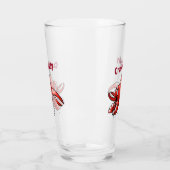 Funny Crawpapa Red Crayfish Glas (Links)