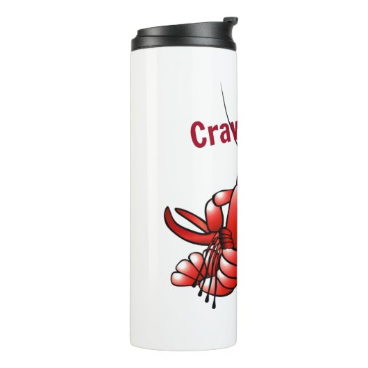 Funny Crawpapa Red Crayfish Thermosbeker (Gedraaid links)