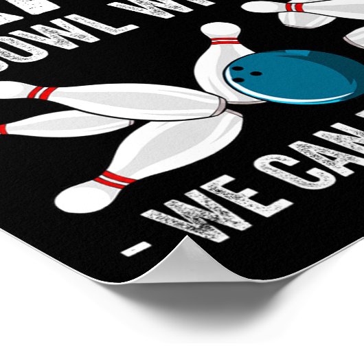 Funny Crazy Bowling Gift Bowlers Ten Pin Players M Poster (Hoek)