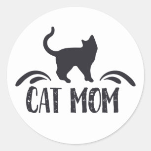 Funny Crazy Cat Lady Kat Ma Kitten Katten Ronde Sticker