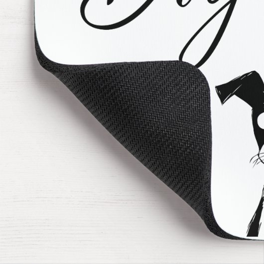 Funny Crazy Dog Lady Muismat (Hoek)