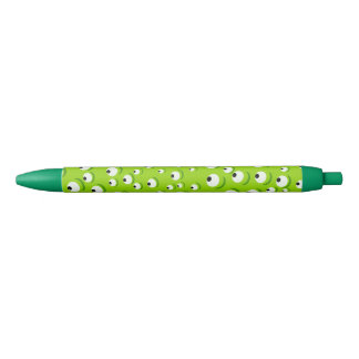 Funny Crazy en Curious Green Eyed Monster Blauwe Inkt Pen