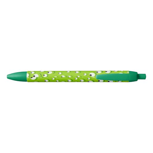 Funny Crazy en Curious Green Eyed Monster Blauwe Inkt Pen (Achterkant)