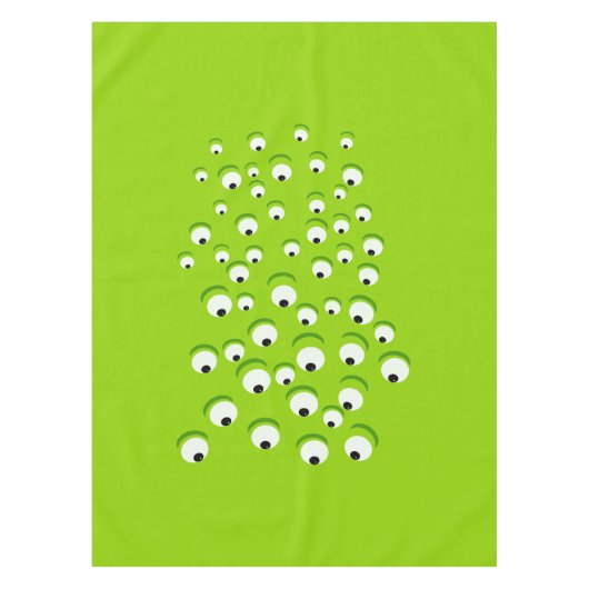 Funny Crazy en Curious Green Eyed Monster Tafelkleed (Voorkant)