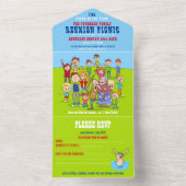 FUNNY Crazy Family Reunion Uitnodiging (Binnen)