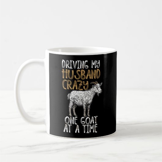 Funny Crazy Goat Lady Gift voor vrouwen Pet Boerde Koffiemok (Links)