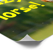 Funny Crazy Horse Animal Poster (Hoek)