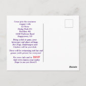 Funny Crazy People Family Reunion Briefkaart (Achterkant)