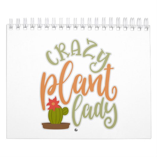 Funny Crazy Plant Lady Cadeaus voor Plant Lover Kalender (Hoes)