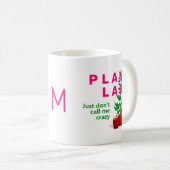 Funny CRAZY PLANT LADY Koffiemok (Voorkant rechts)