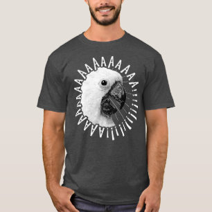 Funny Crazy Screaming Shirt Parrot Bird