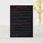 Funny Crazy Wacky Pranks om Humor LOL Fun te catal Kaart (Gele Bloem)