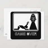 Funny Credit Card Game Over Briefkaart (Voorkant / Achterkant)