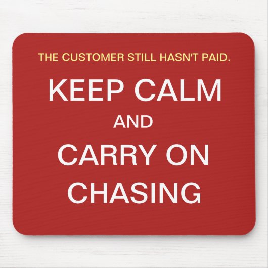 Funny Credit Control Gift Idee Keep Calm Quote Muismat (Voorkant)