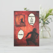 FUNNY CREEPE NEW HOME DOOR Jetpackcorps Kaart (Staand voorkant)