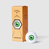 Funny Creepy Green Iris Eyeball Golfballen (Verpakking)