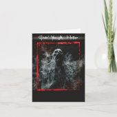 Funny Creepy Halloween Greetings Kaart (Voorkant)