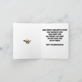 Funny Creepy Halloween Greetings Kaart (Binnen)