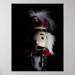 Funny Creepy Nutkraker Portrait Poster