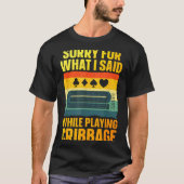 Funny Cribbage Art For Men Women Card Game Cribbag T-shirt (Voorkant)
