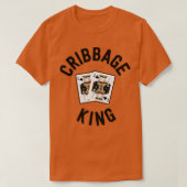 Funny Cribbage Shirt voor Mannen Cribbage King Gra (Design voorkant)