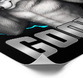 Funny Cringe Sigma Wolf Certified Gooner Poster (Hoek)