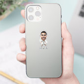 funny cristiano ronaldo sticker (Telefoon)