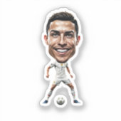 funny cristiano ronaldo sticker (Voorkant)