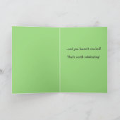 Funny Croaking Toad Birthday Greeting Kaart (Binnen)