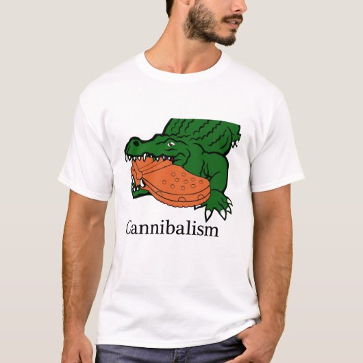 Funny Croc Eating Crocs T-shirt (Voorkant)