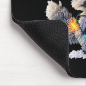 Funny Crochet Christmas Raccoon Xmas Lights Girly Muismat (Hoek)