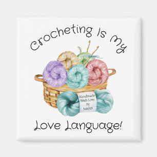 Funny Crochet Gepersonaliseerd Magneet