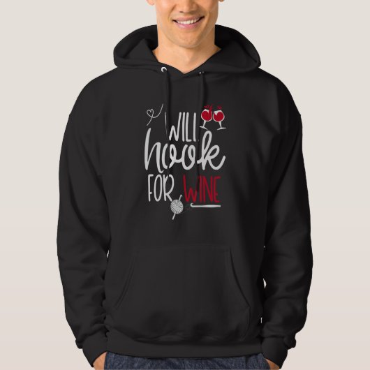 Funny Crochet Hook Crafting Shirt zal afhakken voo (Voorkant)