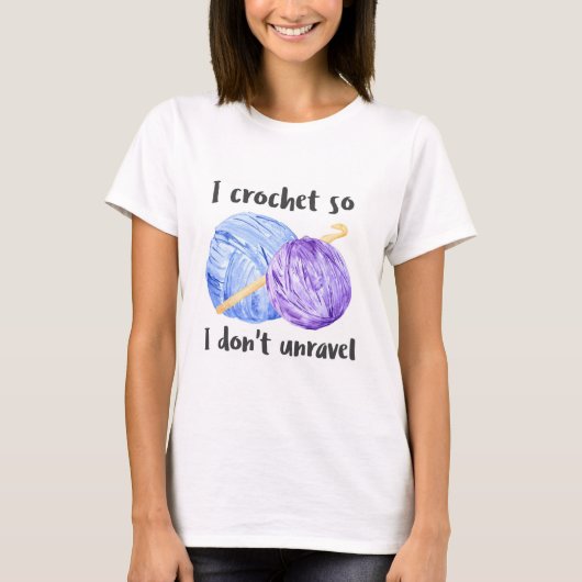 Funny Crochet Joke T-shirt (Voorkant)