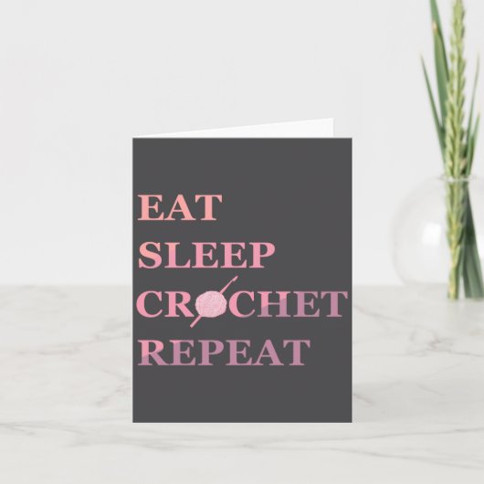 Funny Crochet Quote  Kaart (Voorkant)