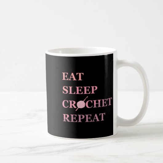 Funny Crochet Quote Koffiemok (Rechts)