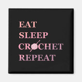 Funny Crochet Quote Magneet (Voorkant)