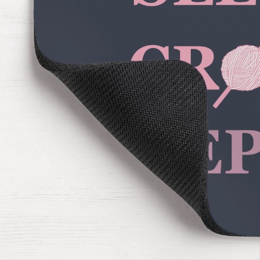 Funny crochet quote muismat (Hoek)