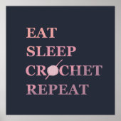 Funny crochet quote poster (Voorkant)