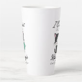 Funny Crochet Quote Yarn Lover Design Latte Mok (Voorkant)