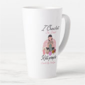 Funny Crochet Quote Yarn Lover Design Latte Mok (Rechterhoek)