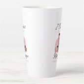 Funny Crochet Quote Yarn Lover Design Latte Mok (Voorkant)