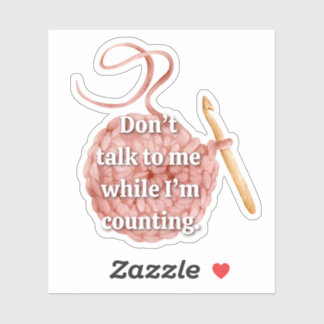 Funny Crochet Sticker
