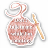 Funny Crochet Sticker (Voorkant)