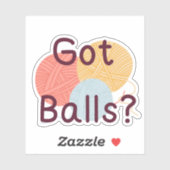 Funny Crochet Sticker (Vel)