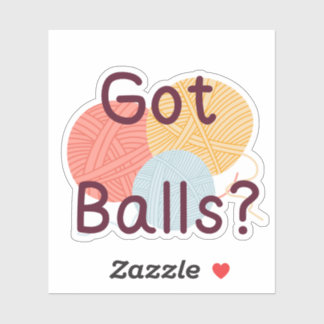 Funny Crochet Sticker