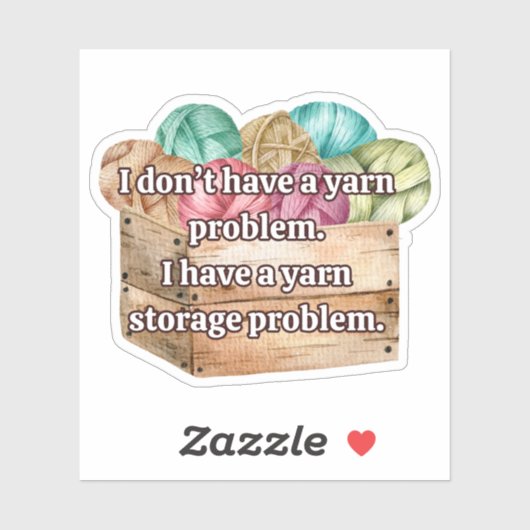 Funny Crochet Sticker (Vel)