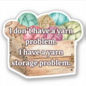 Funny Crochet Sticker (Voorkant)